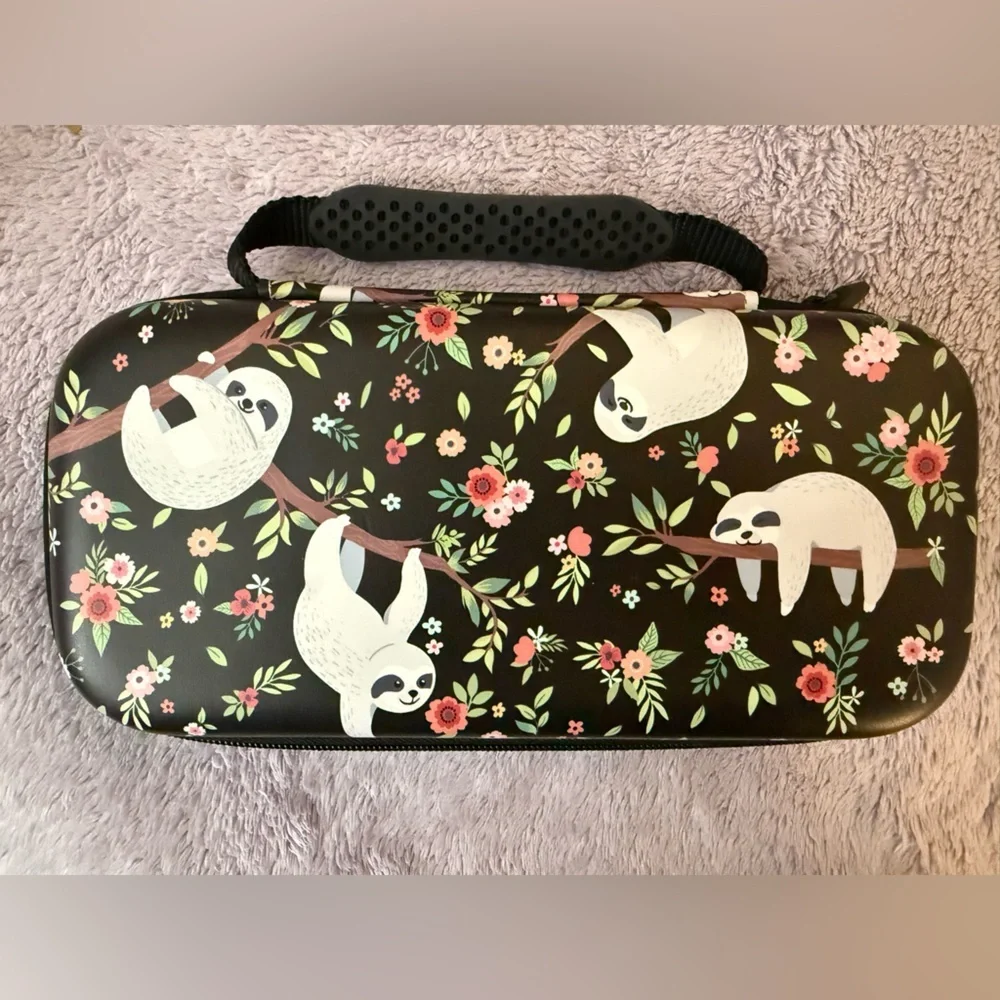 Vimorco Nintendo Switch/OLED Carrying Case Featuring a “Sloth on a Tree” Pattern